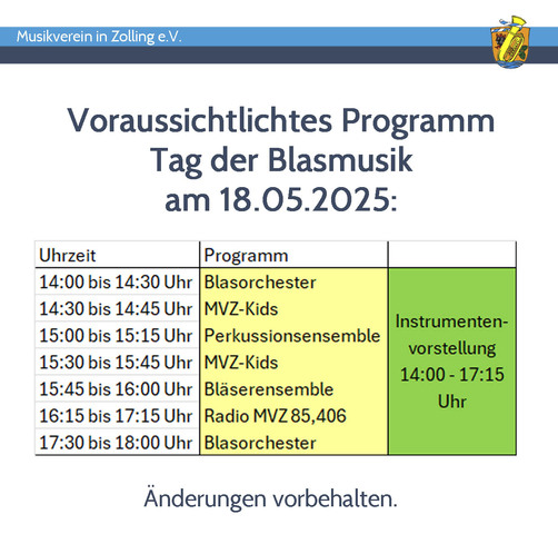 Foto Ablaufplan 2025
